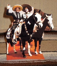 Cisco Kid and Poncho TV Western Tabletop Display Standee 9 1/2" Tall