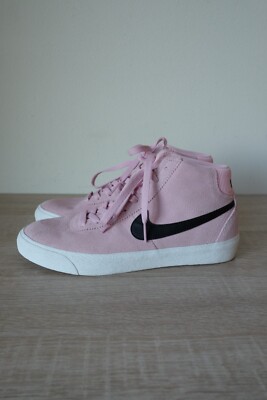 Womens Nike SB Bruin High Soft Pink 40 Suede Leather Sneaker Shoe  DR0126-600