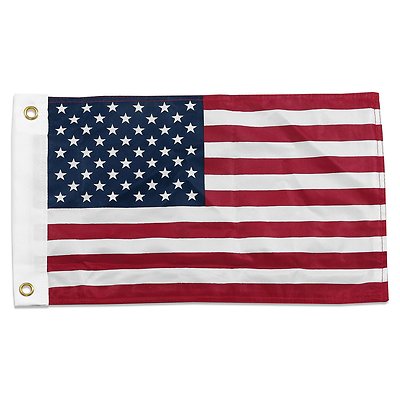 12x18 12''x18'' USA American 50 Star Motorcycle Boat Flag Grommets Silky Polyester