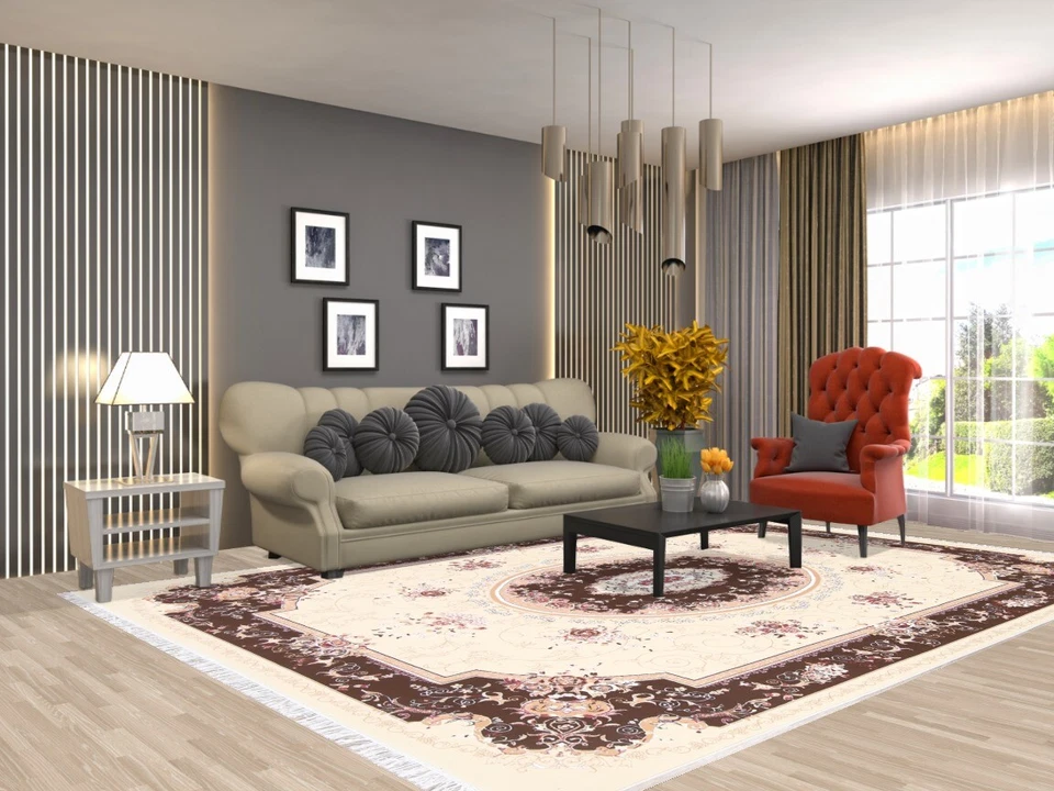 Transitional Aubusson Victorian Style Area Rug 8x12 for Living Room Bedroom - Image 2 of 4