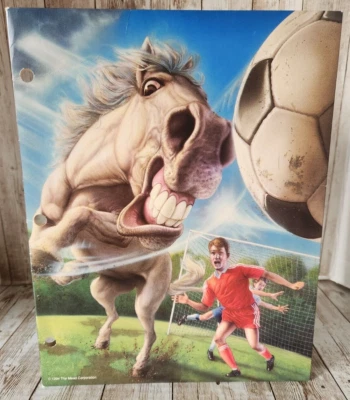 1994 Mead "No Rules" Horse Soccer Folder Portfolio READ - Image 1 of 3