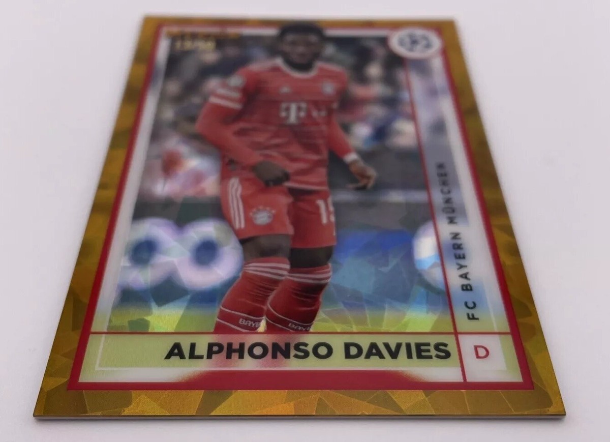 2023 Topps Merlin - Alphonso Davies #55 Gold Ice /50