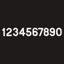 Seachoice 74871 Gothic 3" White "7" Number Stickers