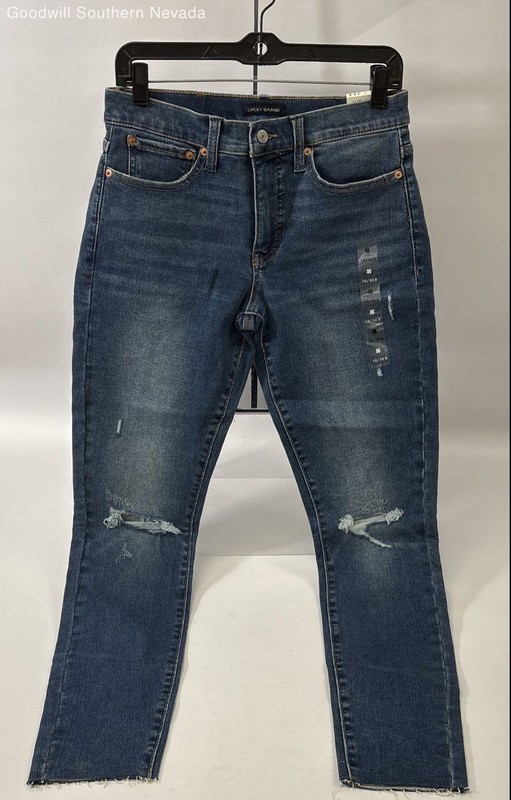 Lucky Brand Women's Blue Mid Rise Skinny Jeans - Size 10 / 30R