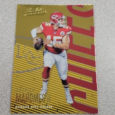 2018 Panini Absolute Patrick Mahomes II #49 Gold Spectrum Kansas City Chiefs