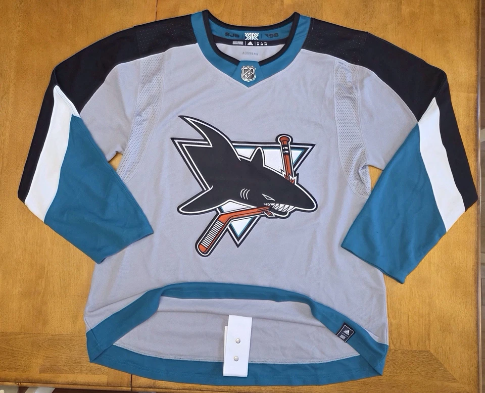 Adidas Primegreen San Jose Sharks Retro Reverso 1.0 Talla 54 Nuevo sin Etiquetas Foto 2 de 4