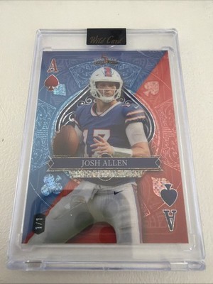 2024 Wild Card 5 Card Draw Stacked Deck 1/1 Josh Allen Color Match *Sealed*