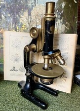 Antique Microscope Winkel Zeiss G ttingen N 26060,bronze and iron