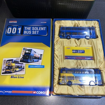 CORGI OCC 1:76991660 THE SOLENT BLUE LINE BUS SET 001 LIMITED EDITION BOXED