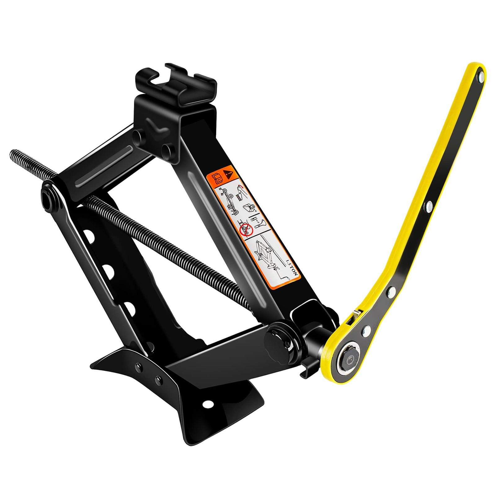 YAOBLUESEA Cric Auto,Car Jack Scissor Jack Sollevatore Carrello con (s0d)