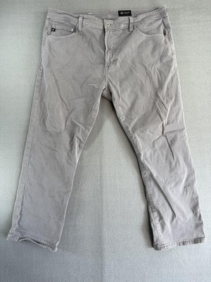 AG Adriano Goldschmied The Everett Jeans Mens 38x34 Gray Slim Straight Stretch