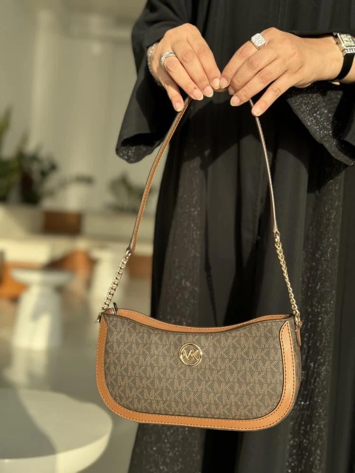 Michael Kors Ledia Small Signature Logo Pochette Handbag without box - Image 4 of 4