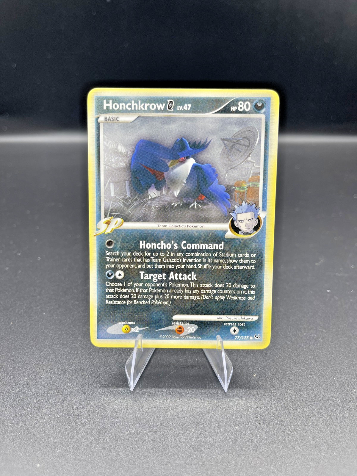 (NM) Honchkrow 77/127 Common Platinum Pokemon TCG Card