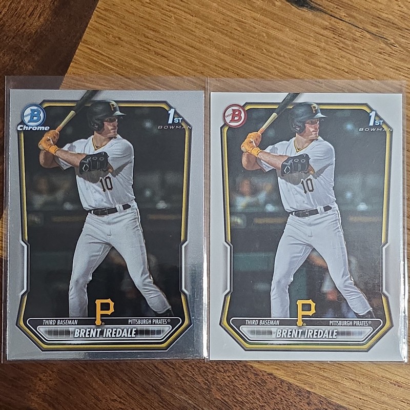 2026 Bowman - 1st Bowman Brent Iredale Chrome #BCP-31 + Paper 1st (RC)  Pirates