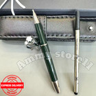 Bid MB-Meisterstück Classique Green Resin Rollerball Pen Platinum Trim Rare' — photo 3