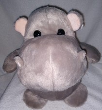 Aurora Whimsical HAPPY Hippo Plush 11" NWT