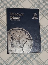 Mercury Dimes 1916-1945 Near Complete Set In Whitman Folder....53 Silver Dimes