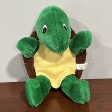 Franklin The Turtle Plush Puppet Doll Stuffed Animal Toy Vintage Hand Puppet 10"
