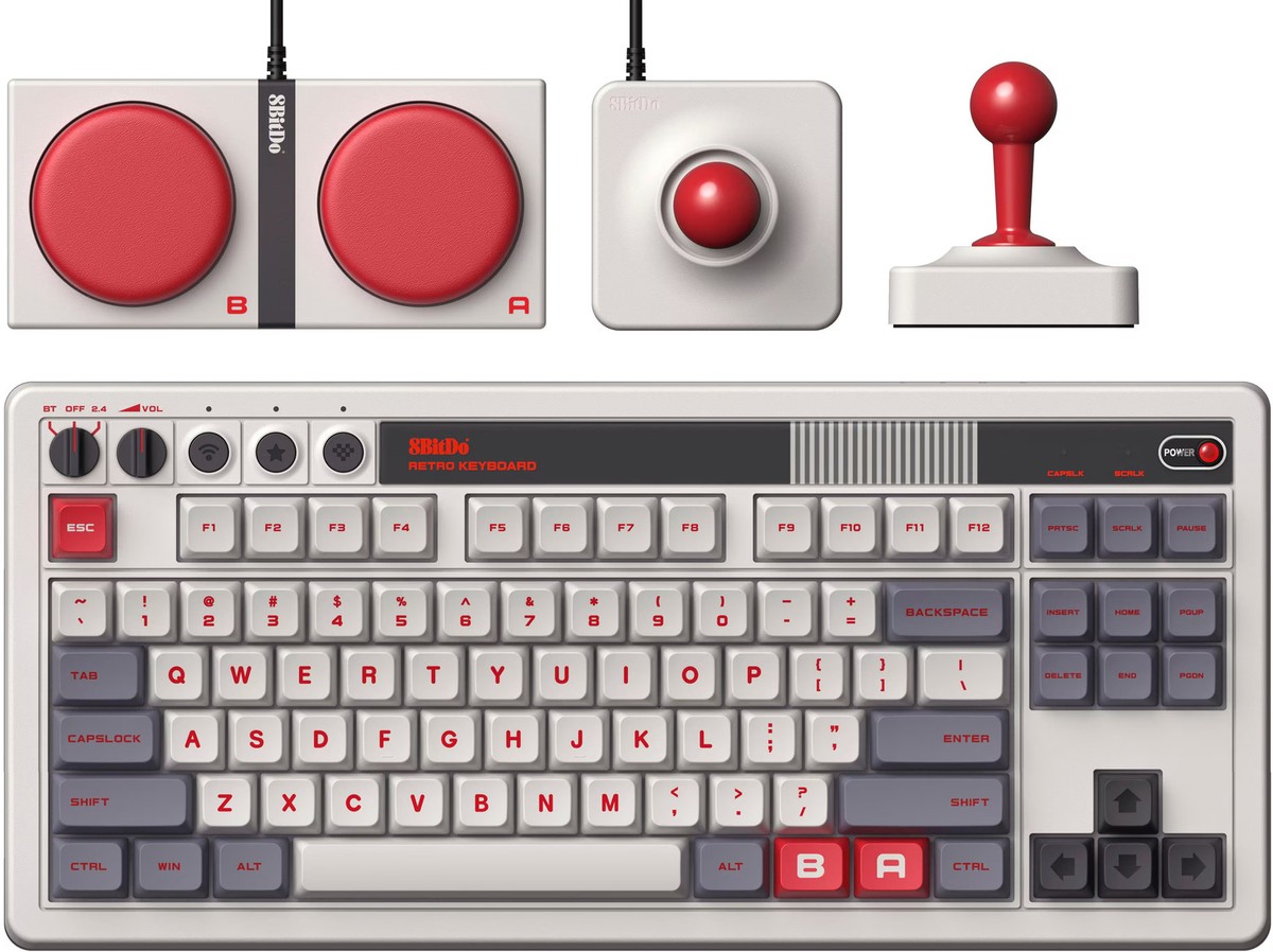 8BitDo - Retro Joystick and Mechanical Keyboard - N Edition | eBay
