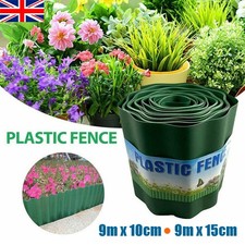 9m Flexible Garden Lawn Grass Edging Border Fence Panel Plant Wall Separator UK
