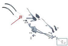 MERCEDES-BENZ GLC X254 Wischerblätter vorne RHD A2548206500 NEU ORIGINAL