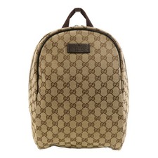 GUCCI GG SHW Backpack Rucksack 449906 Canvas Brown