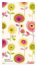 Vintage Blooms  2026-2027 3.5 x 6.5 Inch Two Year Monthly Pocket Planner Calend