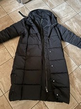 Reserved Steppmantel•Edel•Gr. XL•Schwarz Kapuze •Wadenlang•Longmantel•neuw.