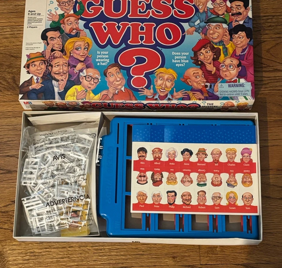 NEVER PLAYED! VINTAGE Guess Who Milton Bradley Rare 1996 Classic Board Game - Image 2 of 3