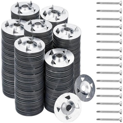 600Pcs Foam Board Fasteners - 1-1/8 Inch Metal Washers for Fixing Installation
