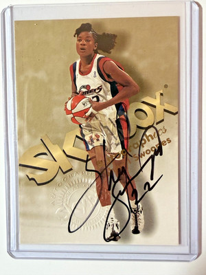 1999 FLEER WNBA SKY BOX ON CARD AUTO SHERYL SWOOPES HOUSTON COMETS HOF