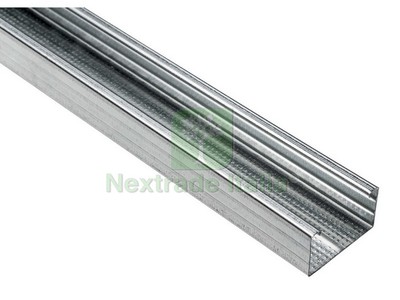 10 Montanti Per Cartongesso In Acciaio 27x48 Mm - Lunghezza 3 Metri, Per Soffitti E Scaffalature