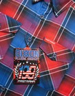 Youth Dixxon Pastrana Flannel Shirt Medium Red Blue — photo 2