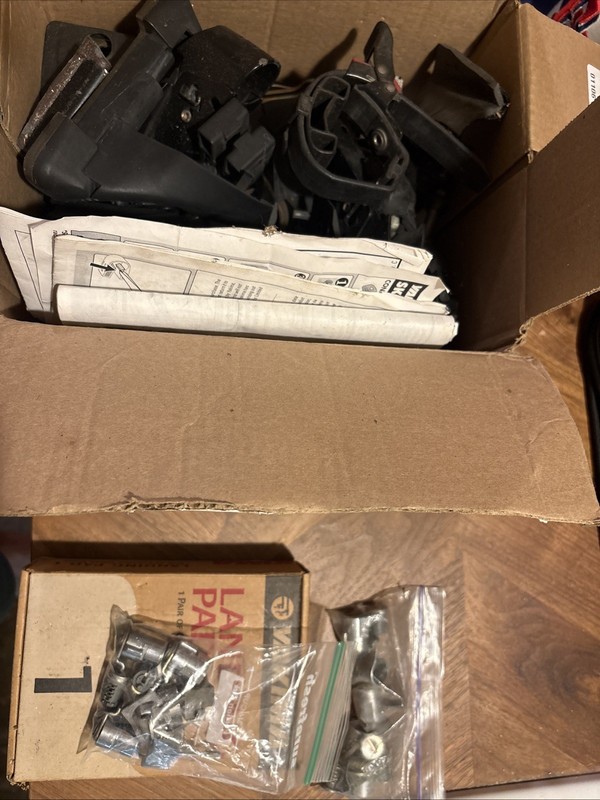 Box Of Yakima Bike Rack Parts Lock Cores And Various Parts
