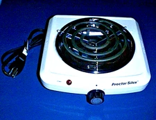 PROCTOR-SILEX Electric Single Portable Burner/ Countertop Hot Plate/Fifth Burner