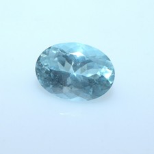 10.3x7.5 mm Natural AQUAMARINE Oval Cut Stone- Loose Gemstone For Jewelry