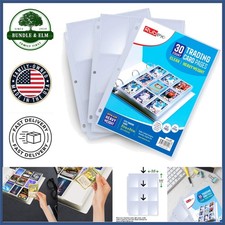 Plastic Card Protectors for Baseball, Football, and Gaming Cards, 540 Capacity