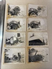 Rare Vintage 3.5 X 5 American Accident Damage Semi Truck Lot Of 8 