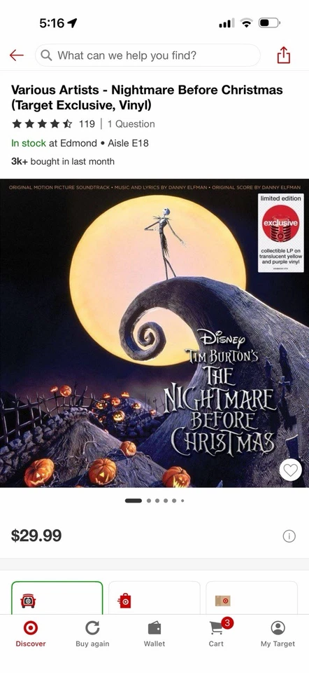 Various Artists - Nightmare Before Christmas (Target Exclusive, Vinyl) Foto 3 de 3