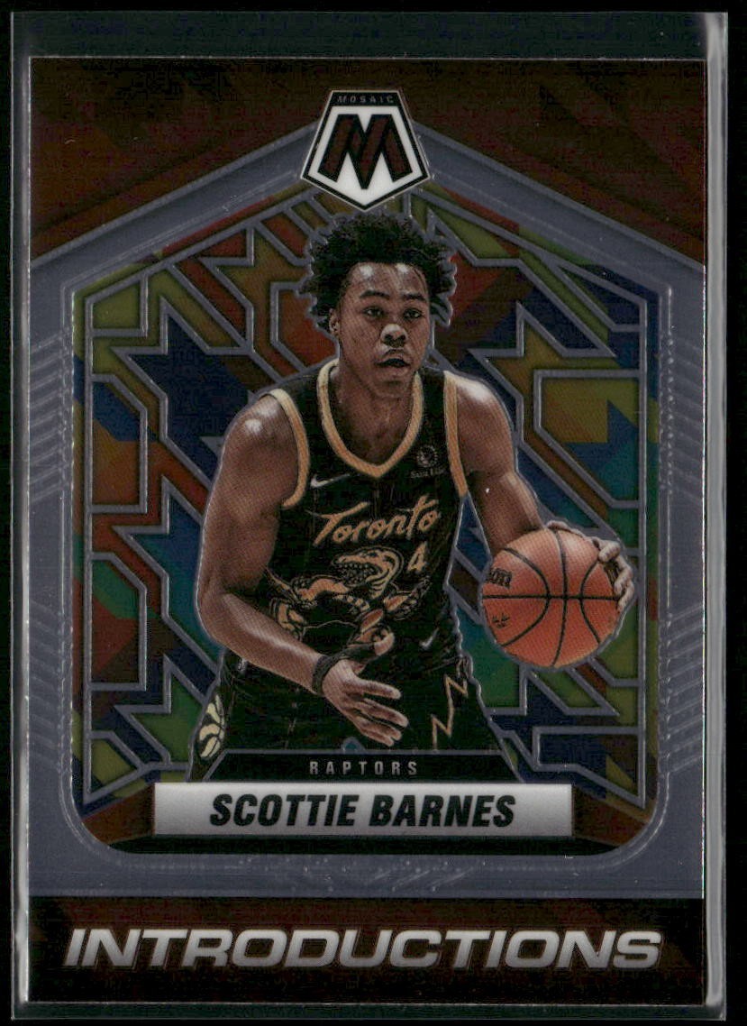 2021-22 Panini Mosaic - Introductions Scottie Barnes #4 RC ROOKIE