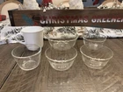Pyrex 463 Scalloped Custard Cups 6 Oz, 6.5 Oz, 465 1 Pt Bowl And Mug