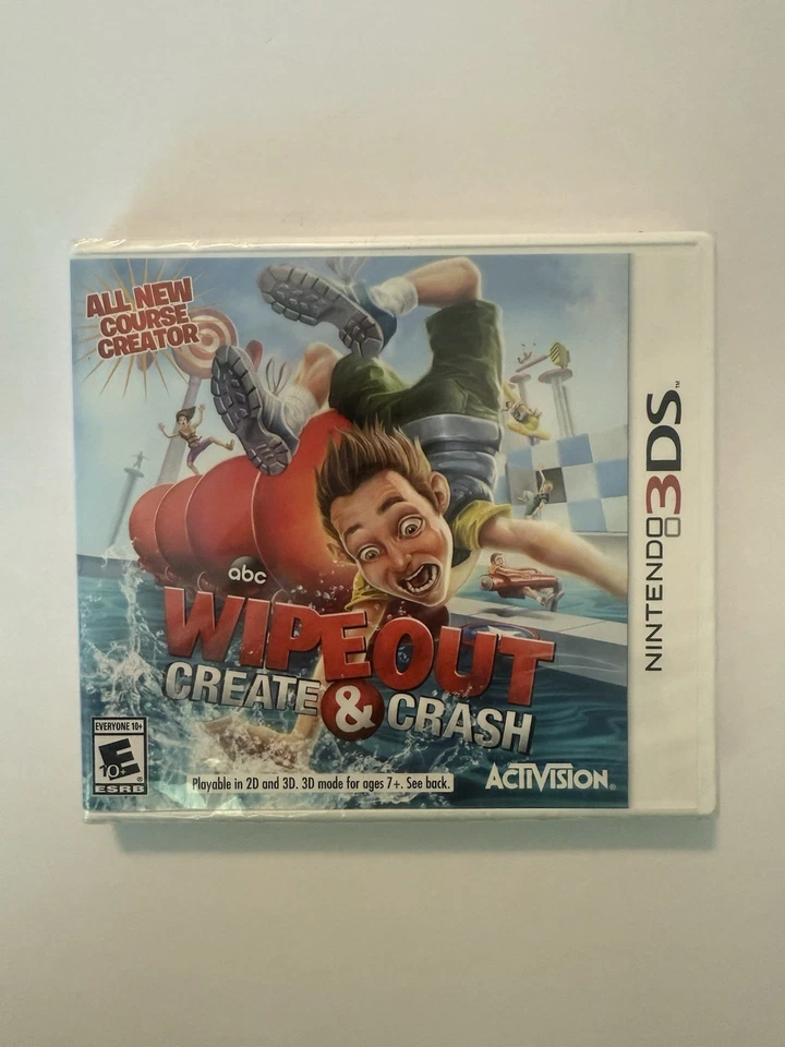 WIPEOUT CREATE & CRASH NINTENDO 3DS NEW SEALED Wipeout 2 & 3  3 Game Lot Sealed - Image 2 of 4