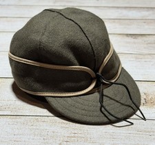 Stormy Kromer Hat Cap Mens 7 1/4 Brown 80% Wool Winter Outdoor Made in USA
