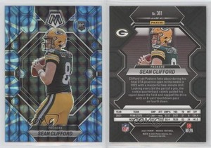2023 Panini Mosaic Rookies Reactive Blue Prizm Sean Clifford #361 Rookie RC