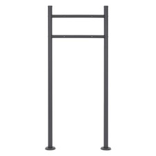 Supporto cassetta postale acciaio inox antracite resistente a intemperie 120 cm