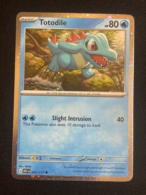 Pokemon Totodile (Cosmos Holo) Common Miscellaneous Cards & Products 041/217 NM