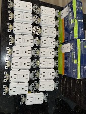 Leviton Tamper Resistant GFCI Duplex Outlets 15A 125V White GFNT1-4W GFTR1-3W
