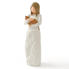 Cat Memorial Gifts, Orange Cat Figurines Loss of Cat Sympathy Gift for Cat Mo...