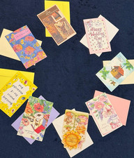 44 Assorted Greeting Cards Lot w/ Envelopes - Birthday, Wedding, Dad, Floral