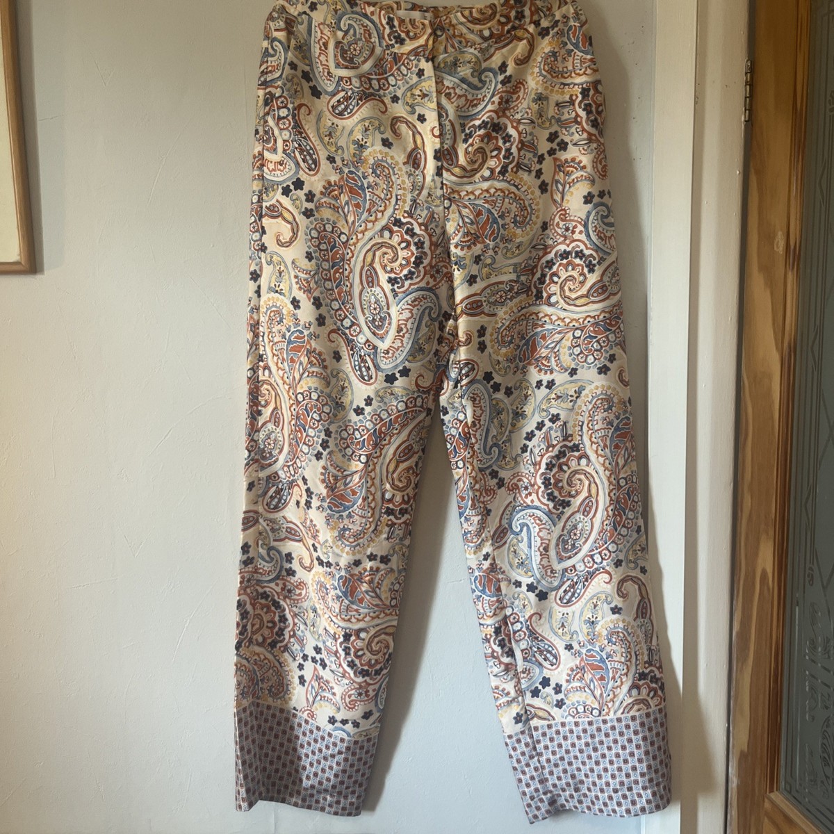 Mango'Silky Feel Wide Leg Trousers Size Medium UK